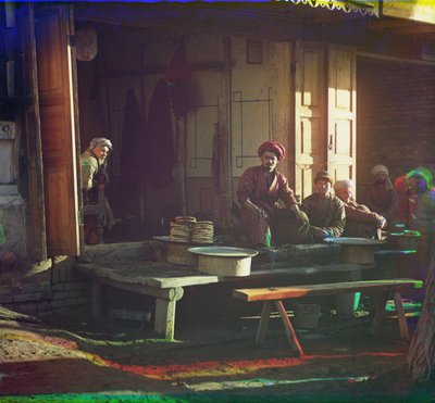 Kebab Restaurant, Samarkand by Sergey Prokudin Gorsky